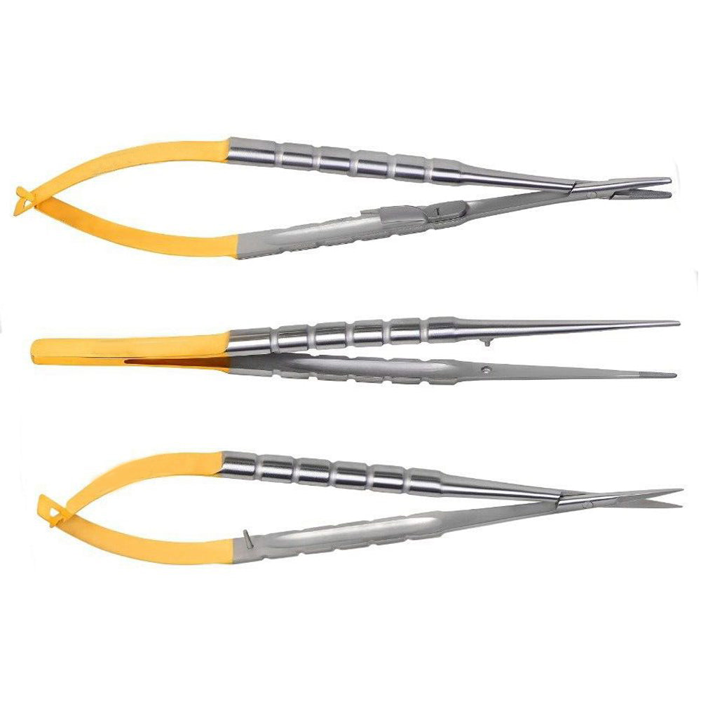 Soft tissue kit for micro surgery 18 cm kit,  (suitable for 4-0 to 9-0 suture)