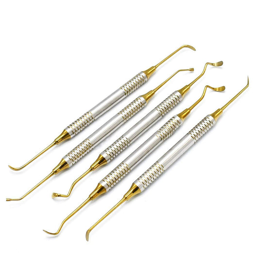 Lateral Approach kit - 5 Piece sinus lift kit gold plated