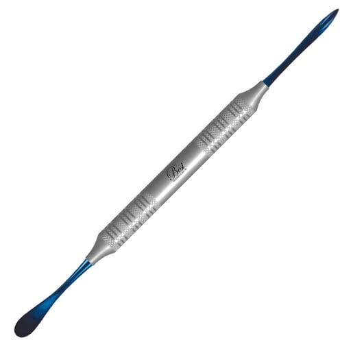 #9 Molt Stainless Steel Periosteal Elevator, Blue Titanium Coated