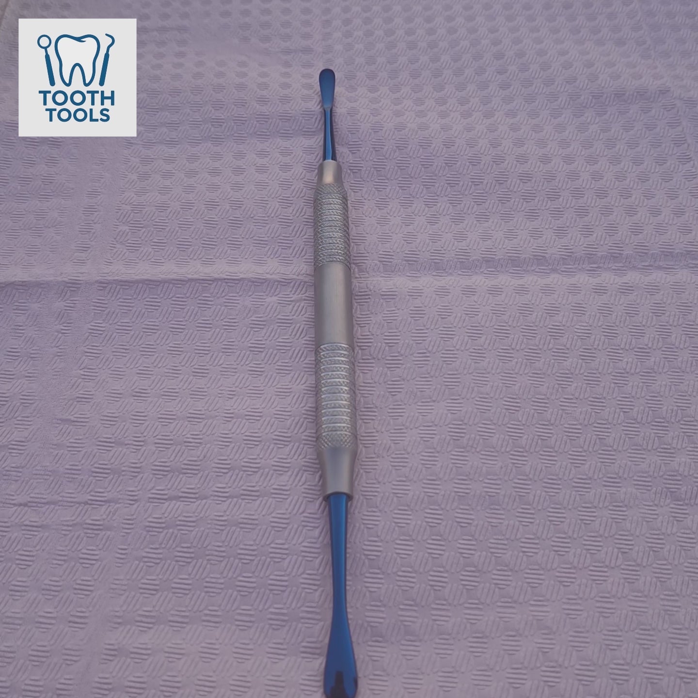 Premium HO2 stainless steel periosteal elevator with blue titanium coating, professional dental surgical instrument