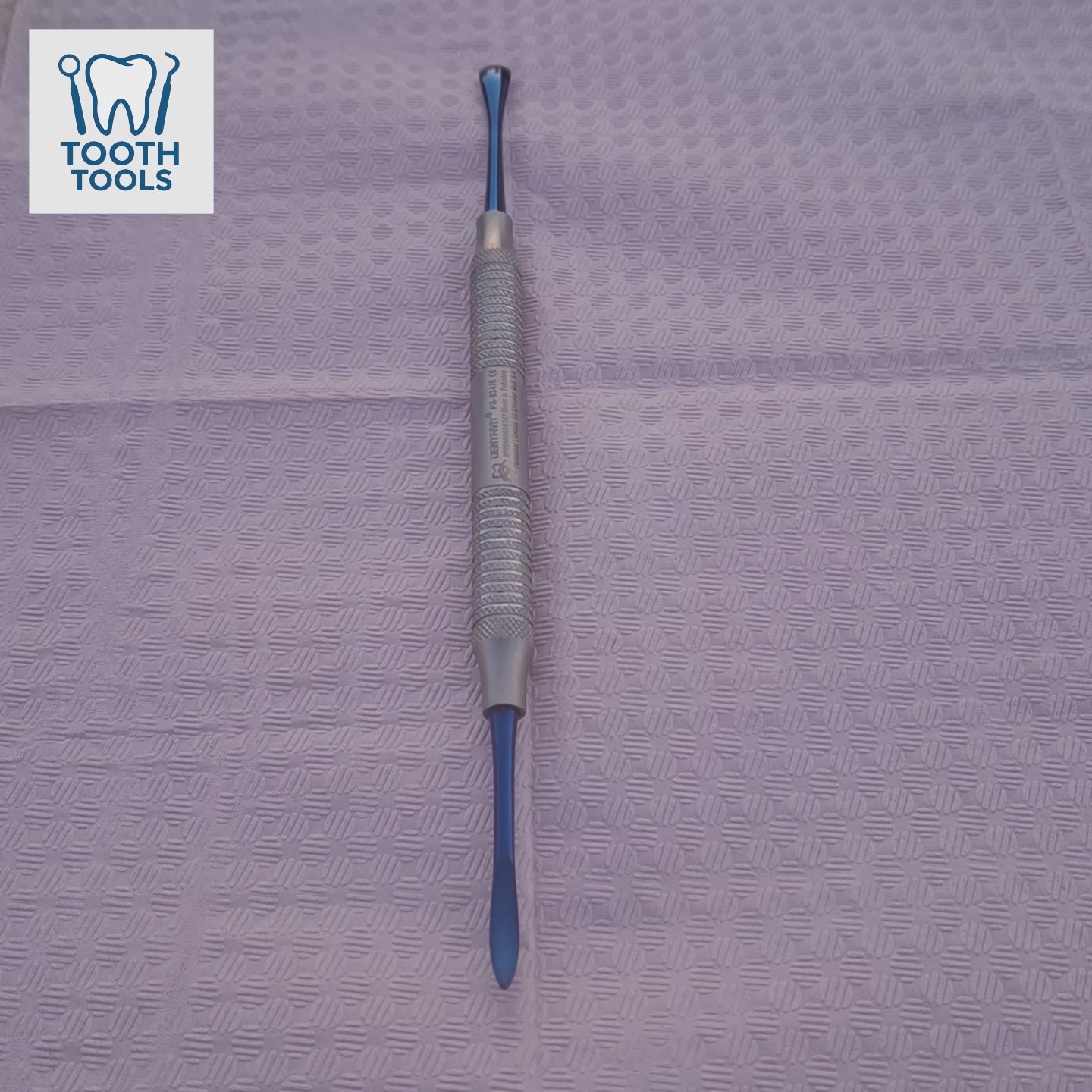 Premium #9 Molt periosteal elevator with blue titanium coating and stainless steel handle, professional dental surgical instrument