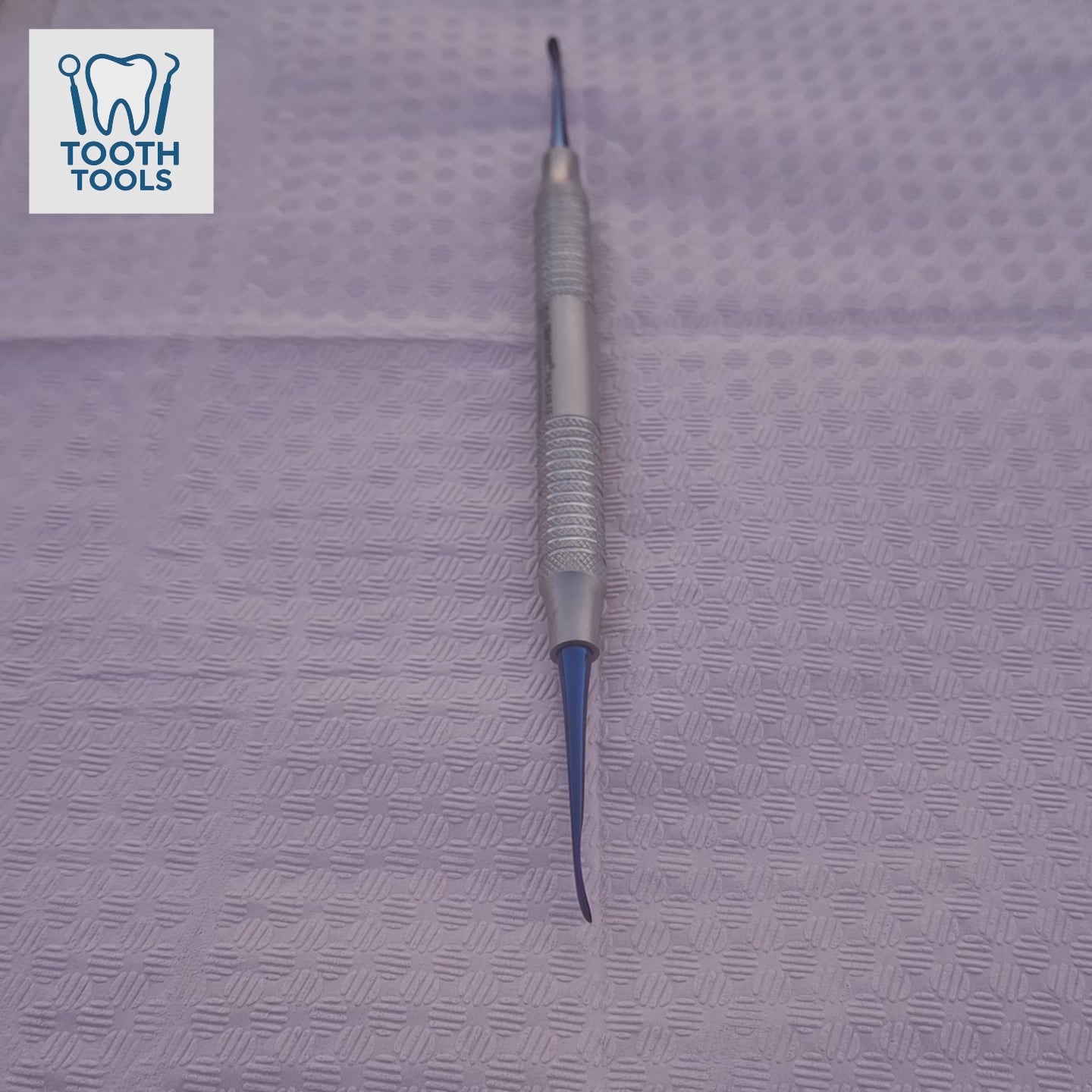 Premium HP3 periosteal elevator with blue titanium coating and stainless steel handle, professional dental surgical instrument .