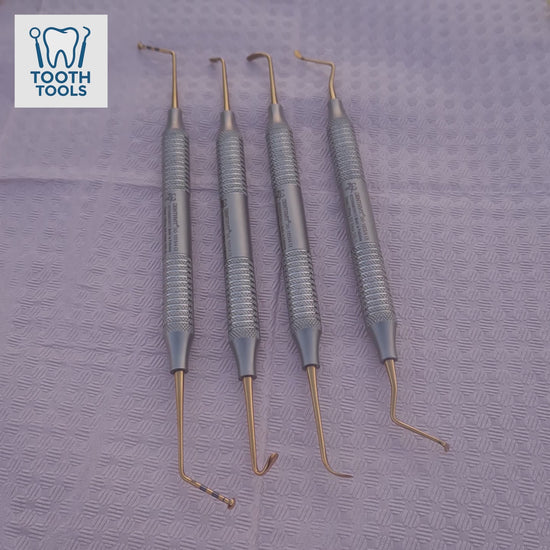 Gold-plated lateral approach sinus lift kit with premium dental surgical instruments for oral surgery 2