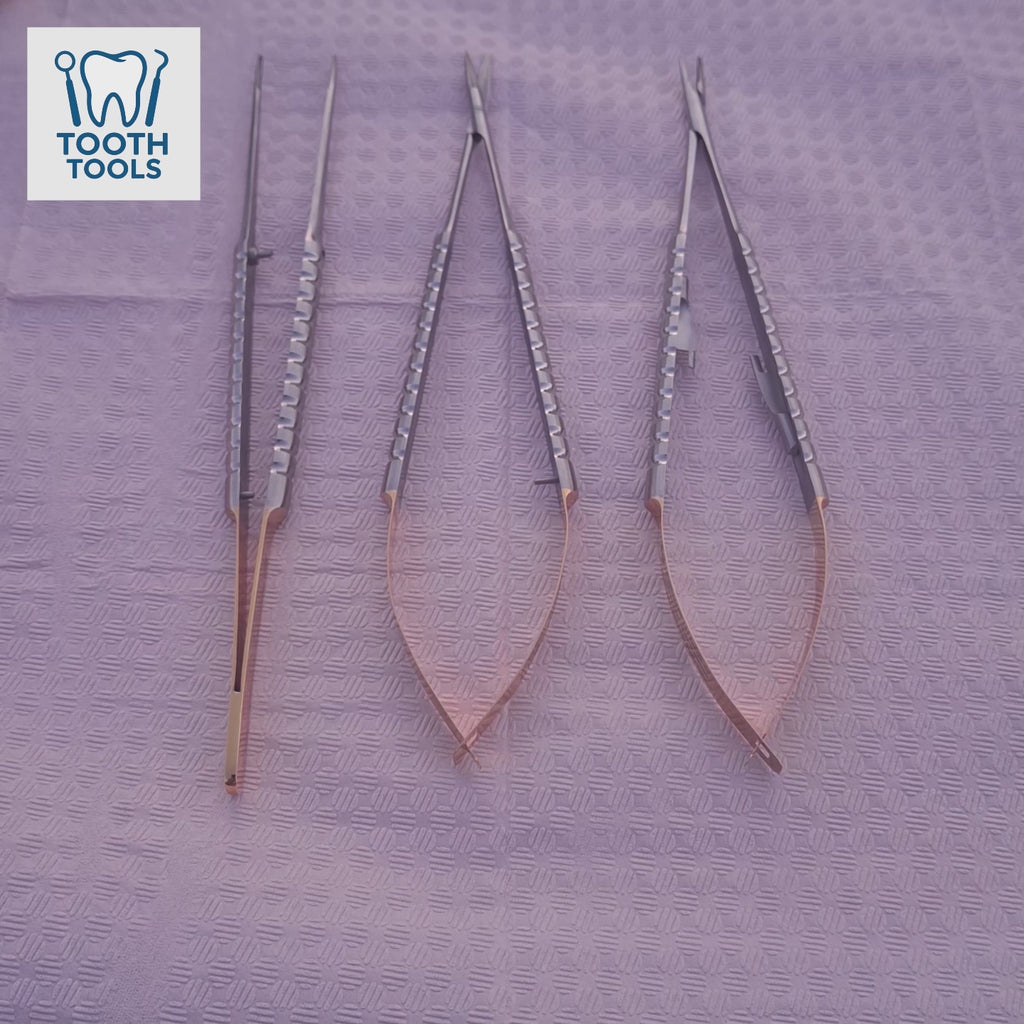 Premium 18 cm Soft Tissue Microsurgery Kit - Optimized for 4-0 to 9-0 Sutures