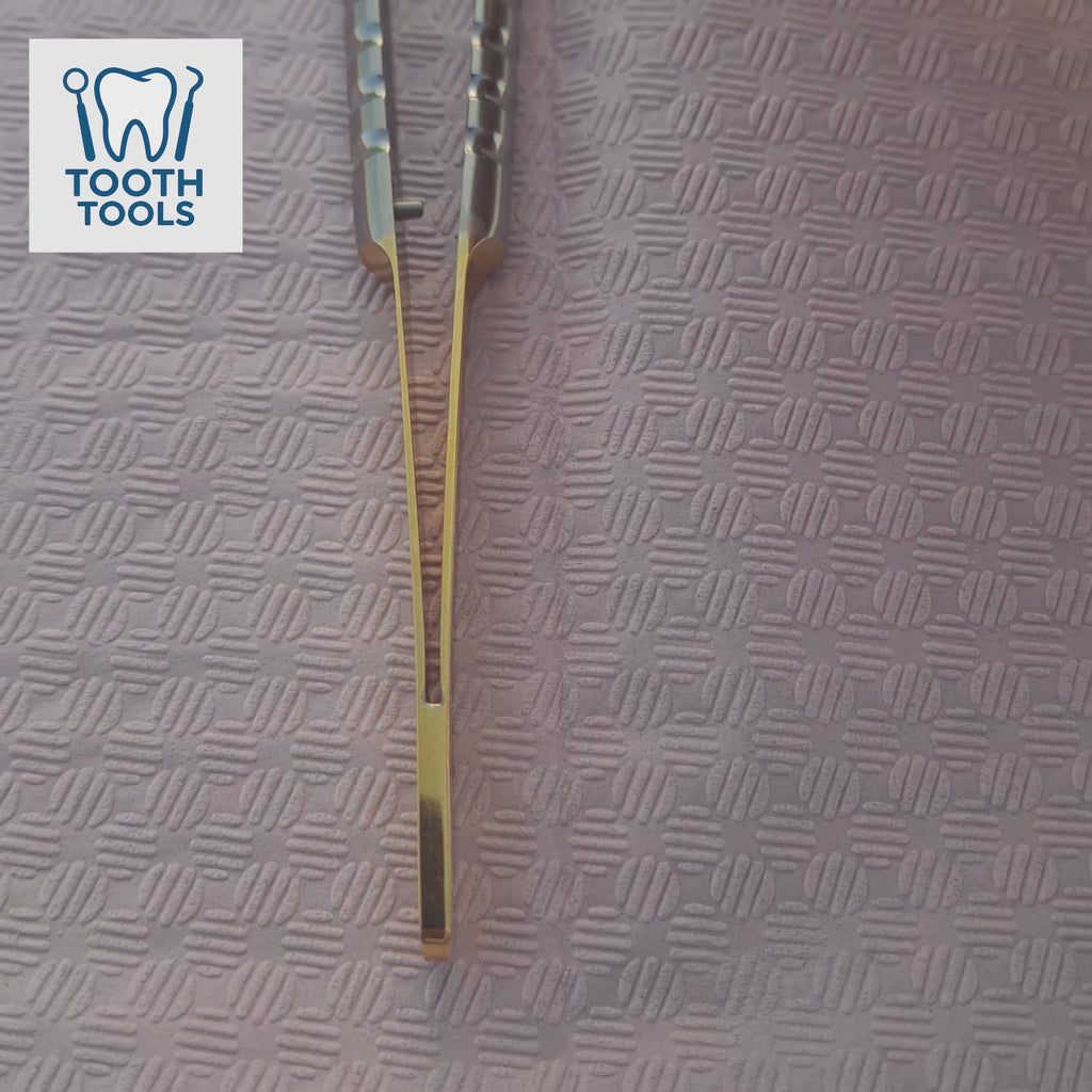 Premium Fine Tissue Forceps 18 cm - Dental Periodontal Microsurgical Instrument
