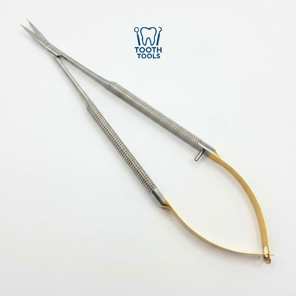 Castrovijo Micro scissors Instruments Curved 16cm