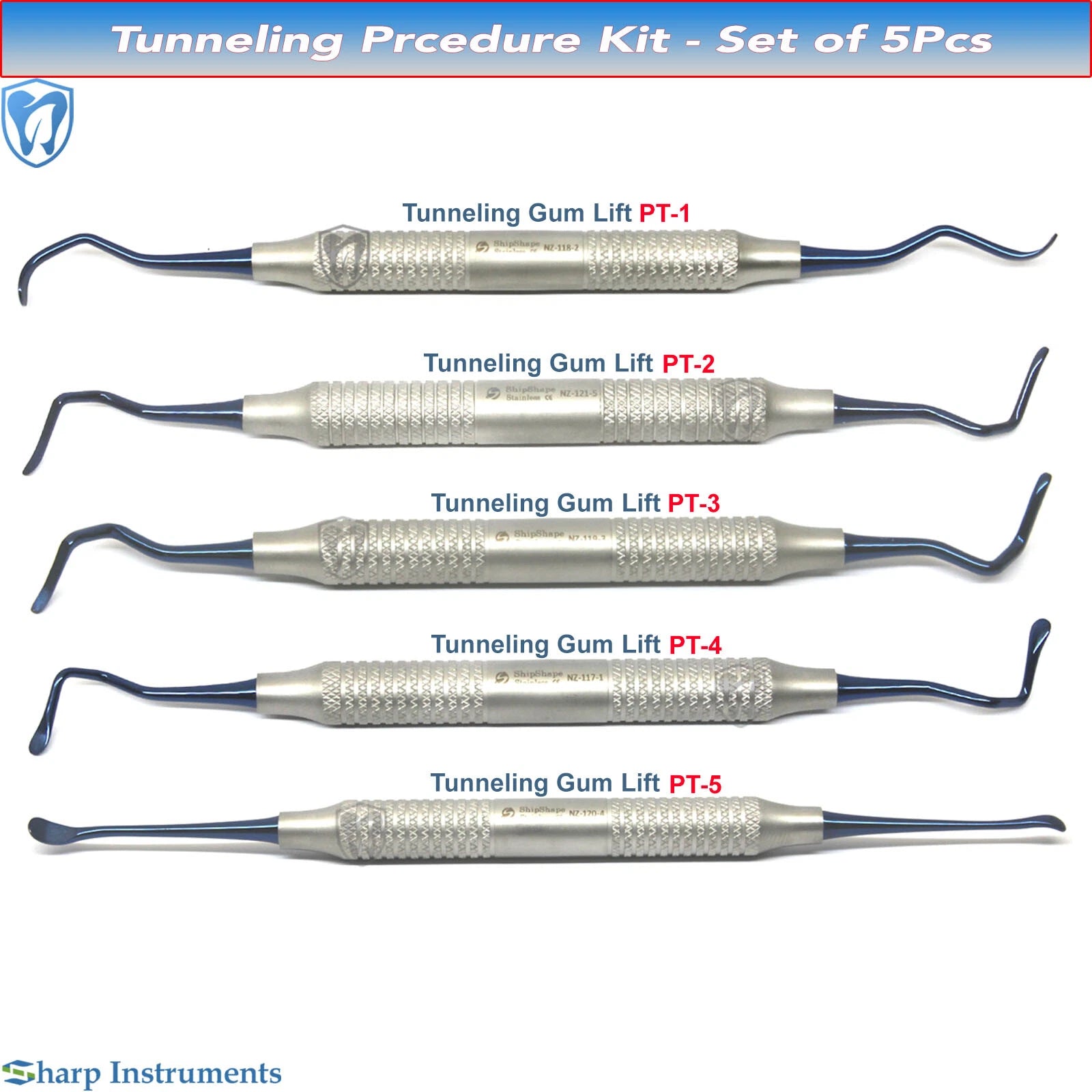 Tunneling kit 5 pieces
