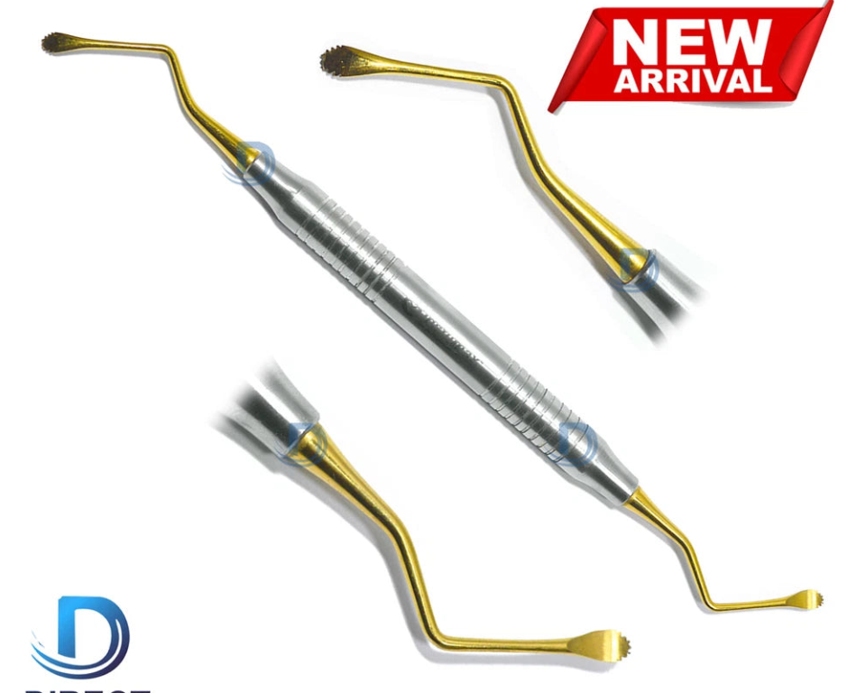 Lucas bone Curette Gold plated 3.5 mm