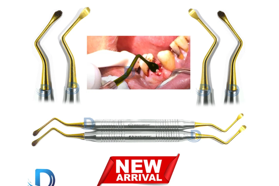 Lucas bone Curette Gold plated 3.5 mm